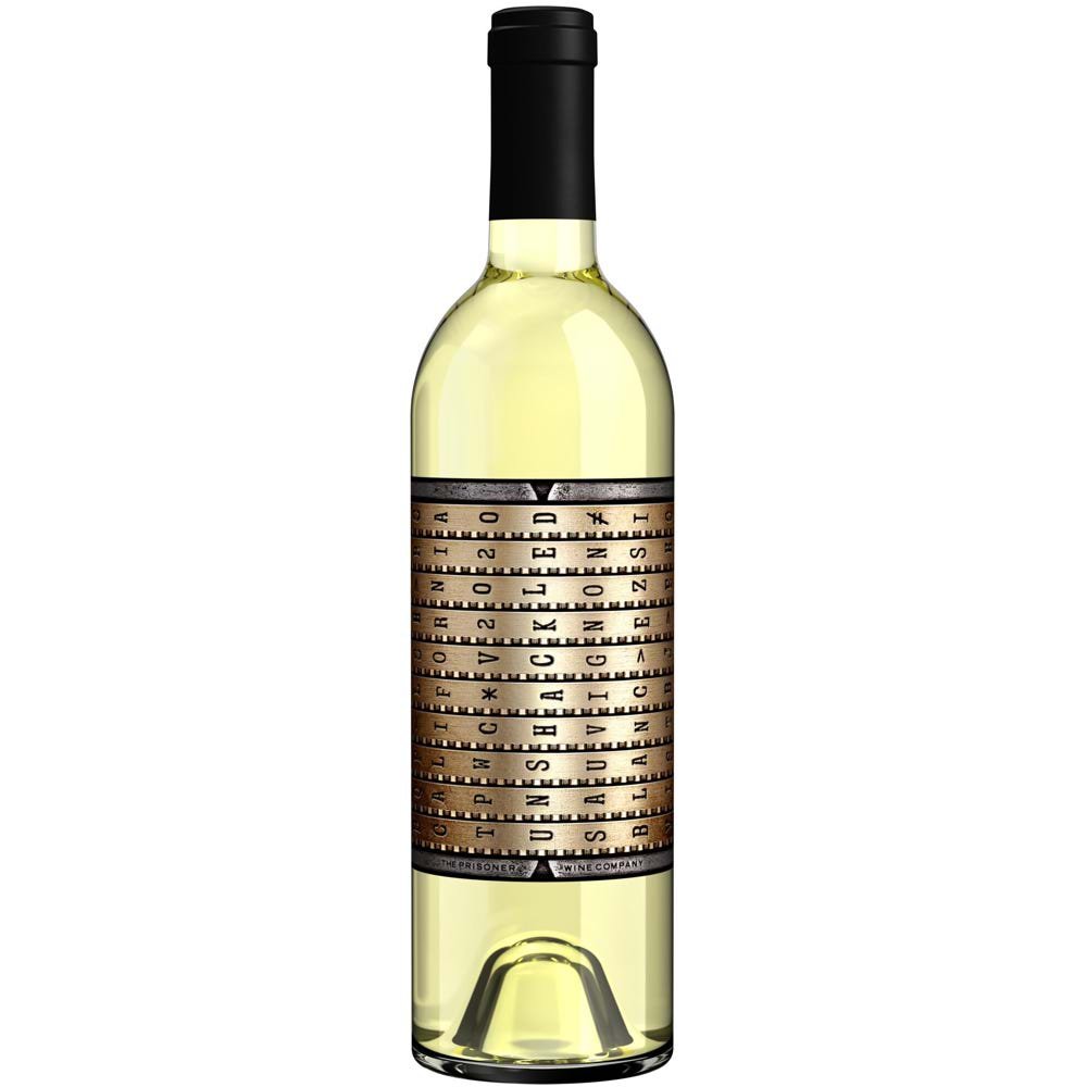 Unshackled Sauvignon Blanc California - Bottle Engraving