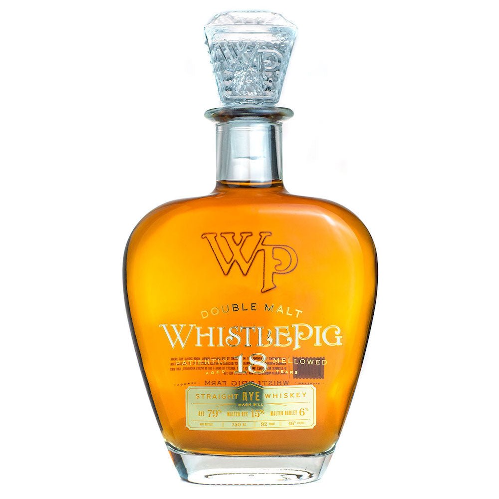WhistlePig Double Malt 18 Year Rye Whiskey - Bottle Engraving