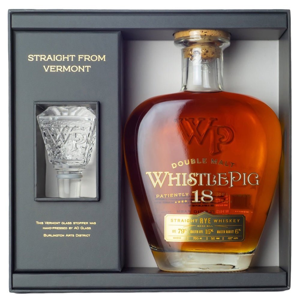 WhistlePig Double Malt 18 Year Rye Whiskey - Bottle Engraving