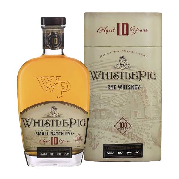 WhistlePig Small Batch Rye 10 Year Whiskey - Bottle Engraving