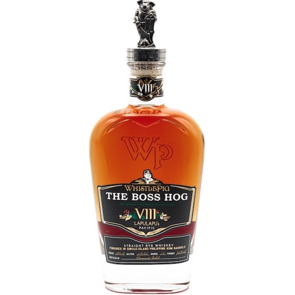 WhistlePig The Boss Hog VIII Lapulapu’s Pacific Limited Edition Whiskey - Bottle Engraving