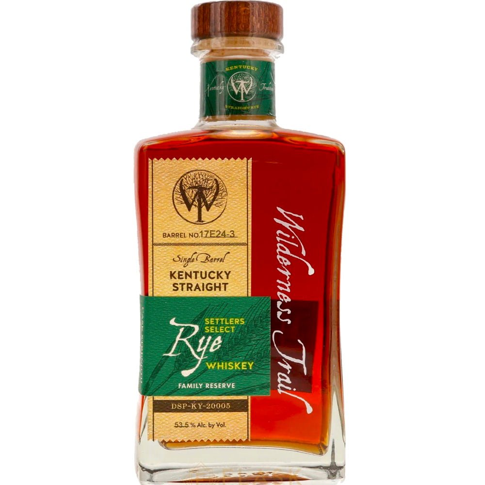 Wilderness Trail Single Barrel Rye Whiskey - Bottle Engraving